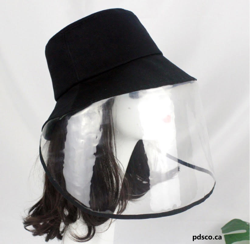 BK-001 Black Bucket Hat with Plastic Wrap Guard | Discount Code (up to $15) CODE: NOPICKUP15